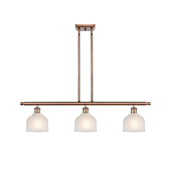 Dayton Island Light shown in the Antique Copper finish with a White shade