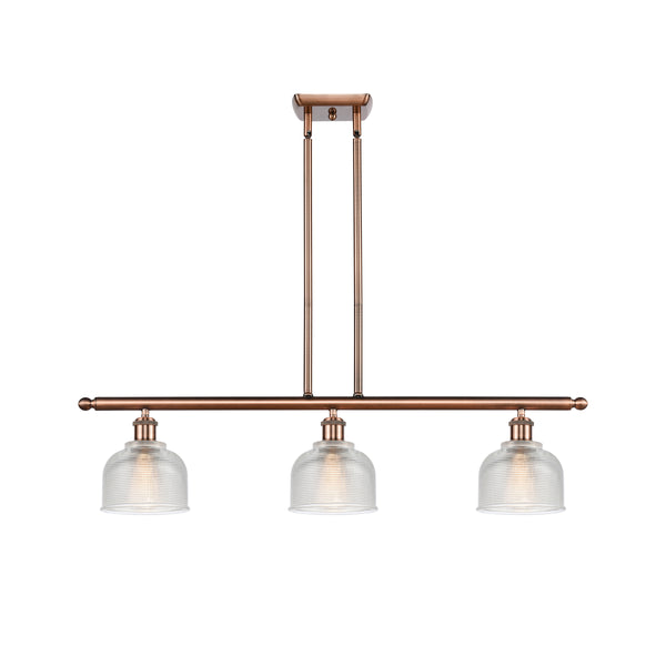 Dayton Island Light shown in the Antique Copper finish with a Clear shade