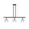 Dayton Island Light shown in the Black Antique Brass finish with a Clear shade