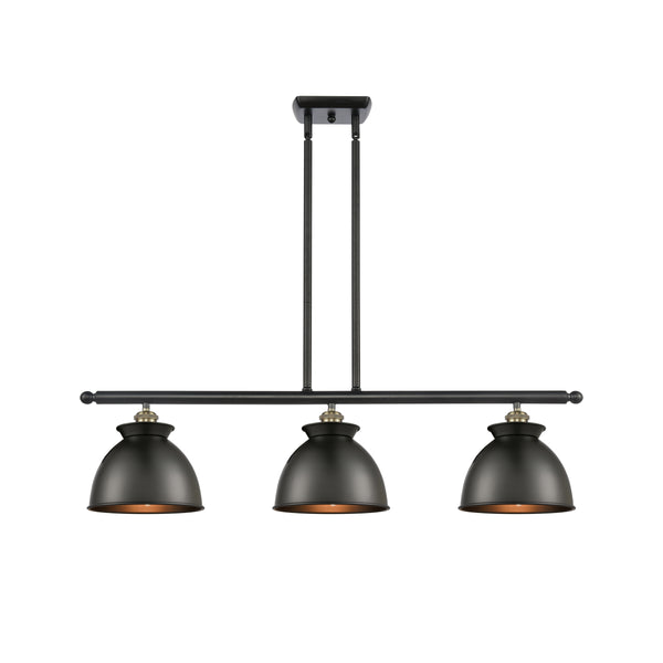 Adirondack Island Light shown in the Black Antique Brass finish with a Matte Black shade