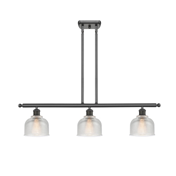 Dayton Island Light shown in the Oil Rubbed Bronze finish with a Clear shade