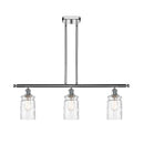 Candor Island Light shown in the Polished Chrome finish with a Clear Waterglass shade