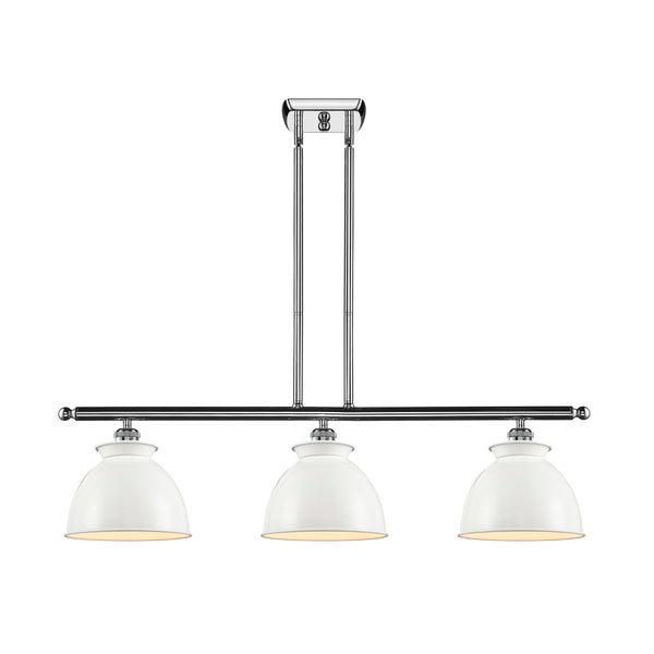 Adirondack Island Light shown in the Polished Chrome finish with a Glossy White shade