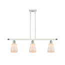 Ellery Island Light shown in the White and Polished Chrome finish with a White shade