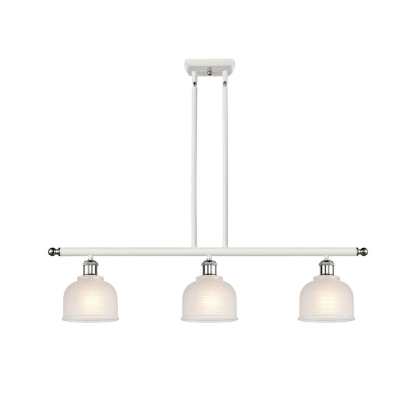 Dayton Island Light shown in the White and Polished Chrome finish with a White shade