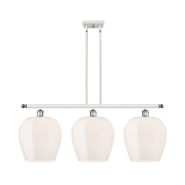 Norfolk Island Light shown in the White and Polished Chrome finish with a Matte White shade