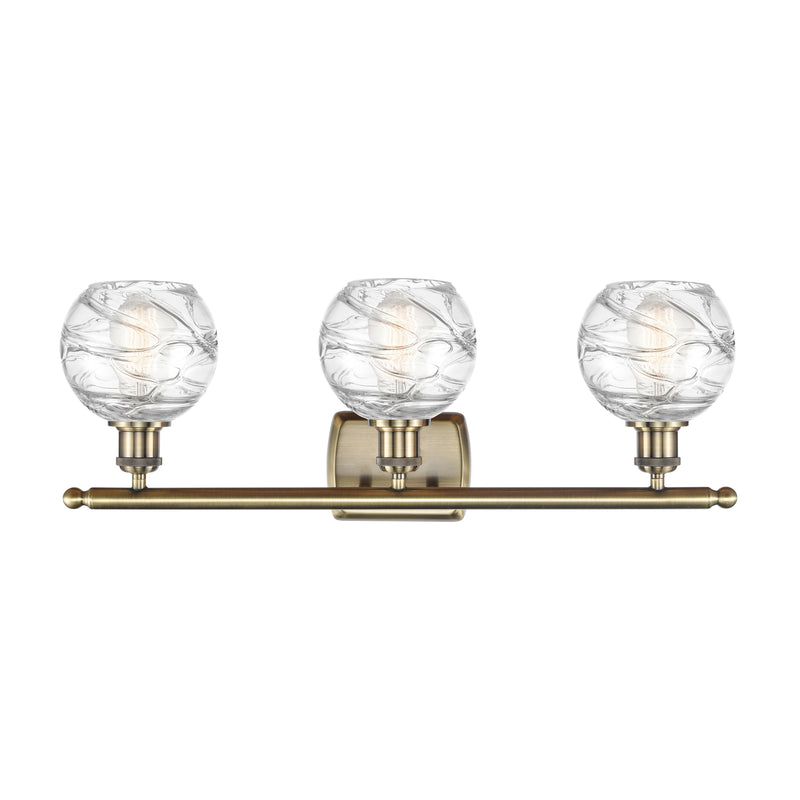 Innovations Lighting Deco Swirl 3 Light 26" Bath Vanity Light 516-3W-AB-G1213-6-LED