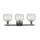 Innovations Lighting Deco Swirl 3 Light 26" Bath Vanity Light 516-3W-BK-G1213-8