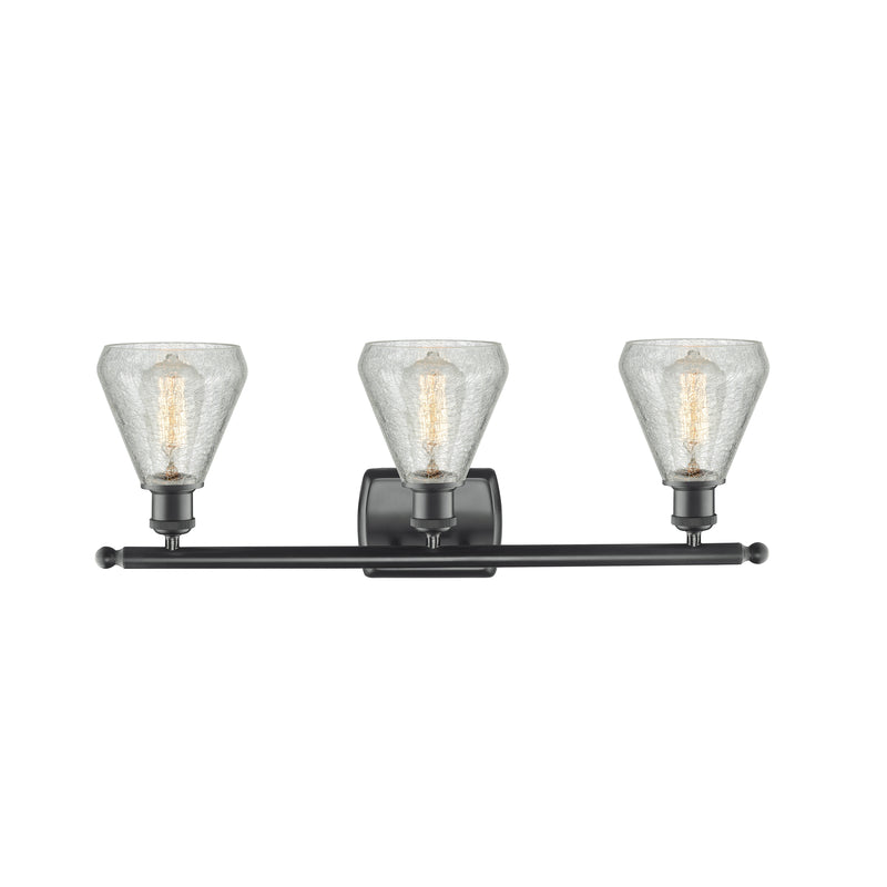 Innovations Lighting Conesus 3 Light Bath Vanity Light Part Of The Ballston Collection 516-3W-BK-G275-LED