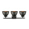 Innovations Lighting Adirondack 3 Light Bath Vanity Light Part Of The Ballston Collection 516-3W-BK-M14-BK-LED