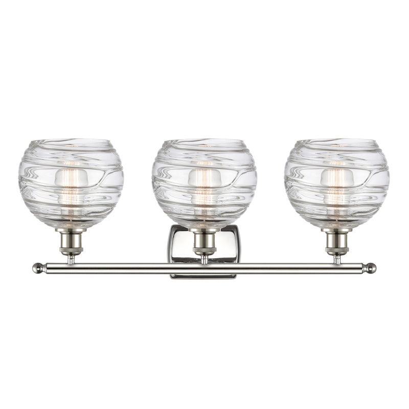 Innovations Lighting Deco Swirl 3 Light 26" Bath Vanity Light 516-3W-PN-G1213-8-LED