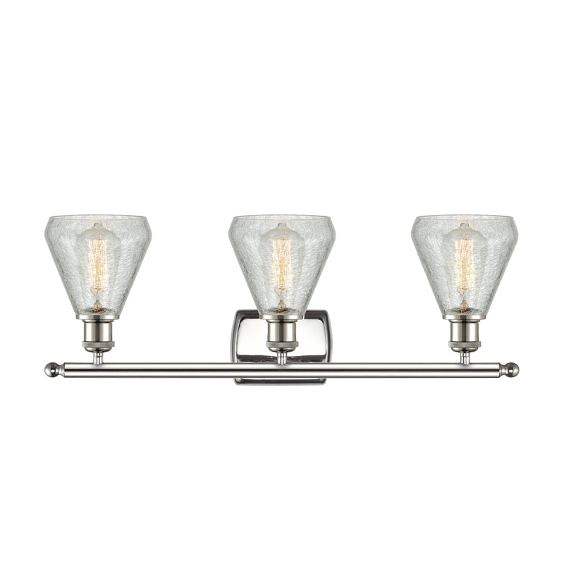 Innovations Lighting Conesus 3 Light Bath Vanity Light Part Of The Ballston Collection 516-3W-PN-G275