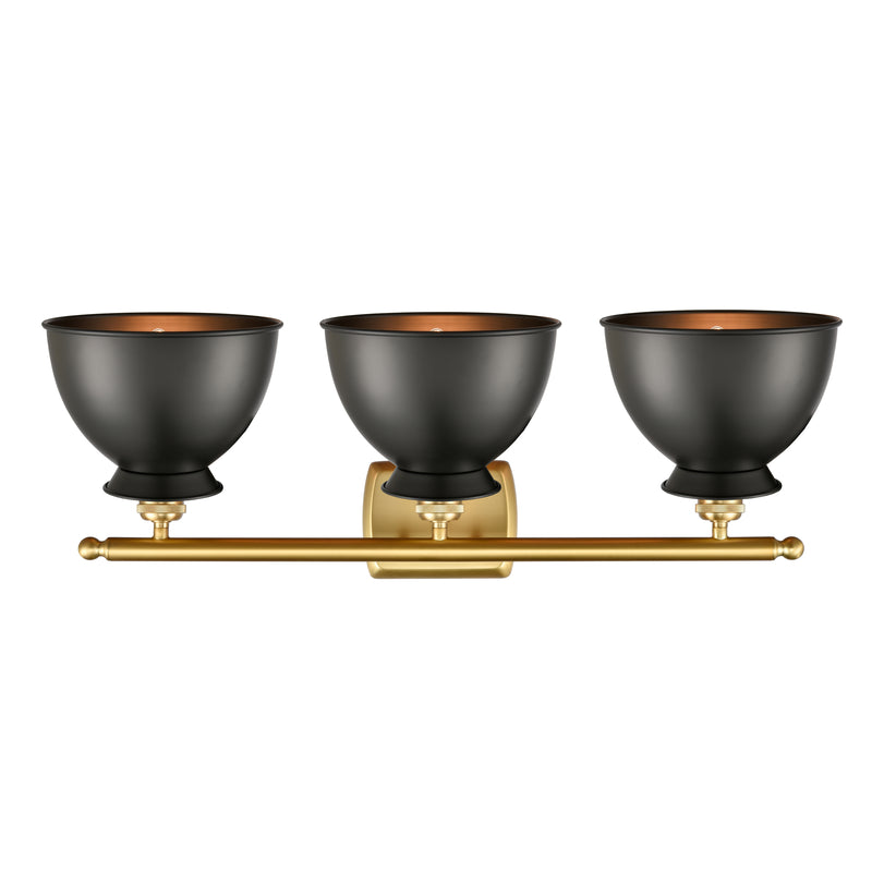 Innovations Lighting Adirondack 3 Light Bath Vanity Light Part Of The Ballston Collection 516-3W-SG-M14-BK-LED