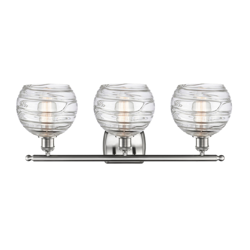 Innovations Lighting Deco Swirl 3 Light 26" Bath Vanity Light 516-3W-SN-G1213-8