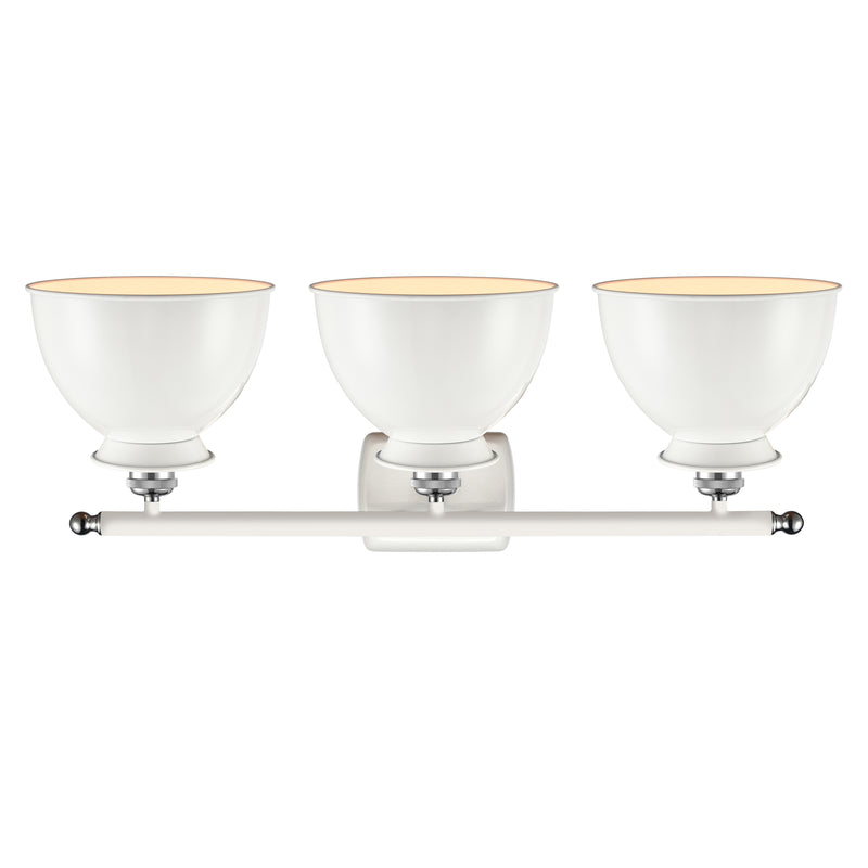 Innovations Lighting Adirondack 3 Light Bath Vanity Light Part Of The Ballston Collection 516-3W-WPC-M14-W