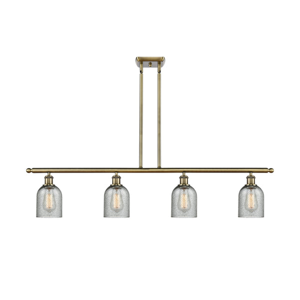 Caledonia Island Light shown in the Antique Brass finish with a Charcoal shade