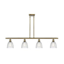 Castile Island Light shown in the Antique Brass finish with a Clear shade