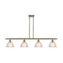 Arietta Island Light shown in the Antique Brass finish with a Clear shade