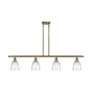 Brookfield Island Light shown in the Antique Brass finish with a Clear shade