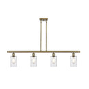 Clymer Island Light shown in the Antique Brass finish with a Clear shade