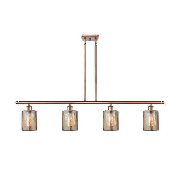 Cobbleskill Island Light shown in the Antique Copper finish with a Mercury shade