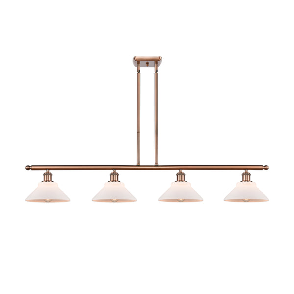 Orwell Island Light shown in the Antique Copper finish with a Matte White shade