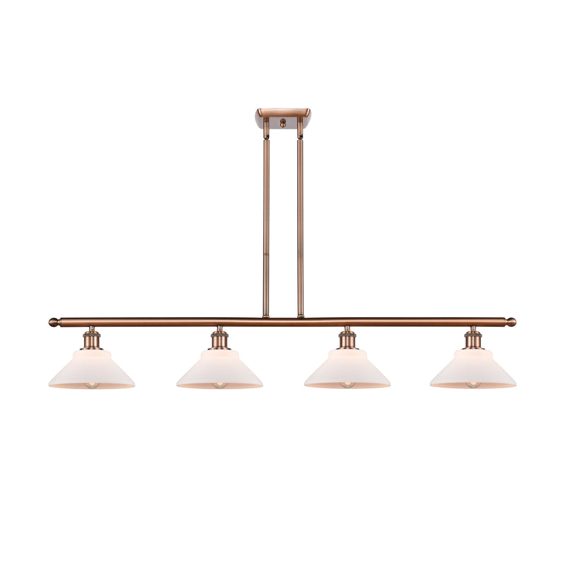 Orwell Island Light shown in the Antique Copper finish with a Matte White shade