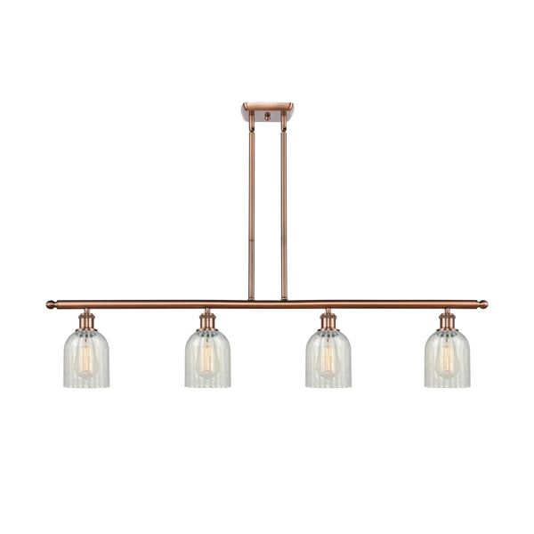 Caledonia Island Light shown in the Antique Copper finish with a Mouchette shade