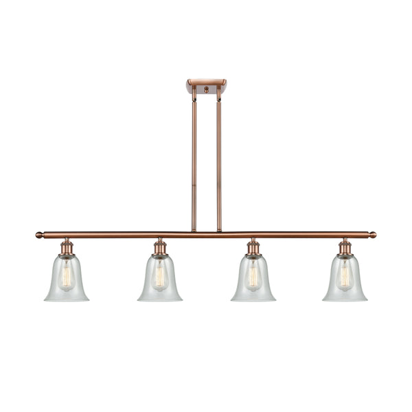 Hanover Island Light shown in the Antique Copper finish with a Fishnet shade