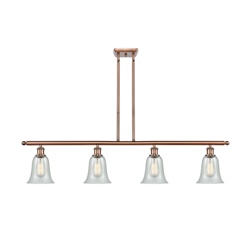 Hanover Island Light shown in the Antique Copper finish with a Fishnet shade