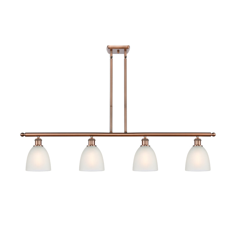 Castile Island Light shown in the Antique Copper finish with a White shade