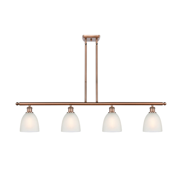 Castile Island Light shown in the Antique Copper finish with a White shade