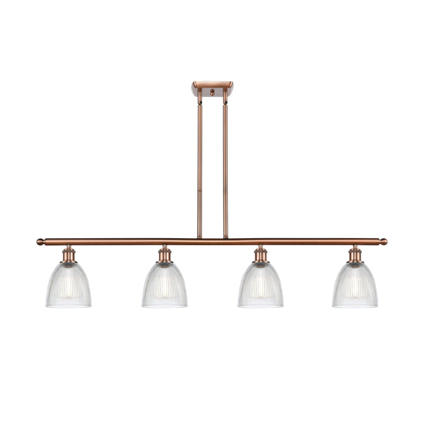 Castile Island Light shown in the Antique Copper finish with a Clear shade