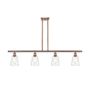 Ellery Island Light shown in the Antique Copper finish with a Clear shade