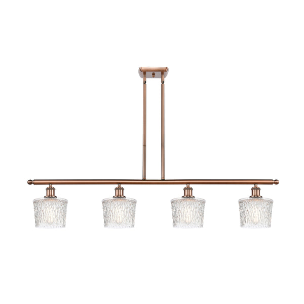 Niagra Island Light shown in the Antique Copper finish with a Clear shade