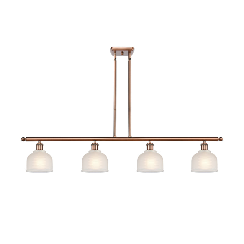 Dayton Island Light shown in the Antique Copper finish with a White shade