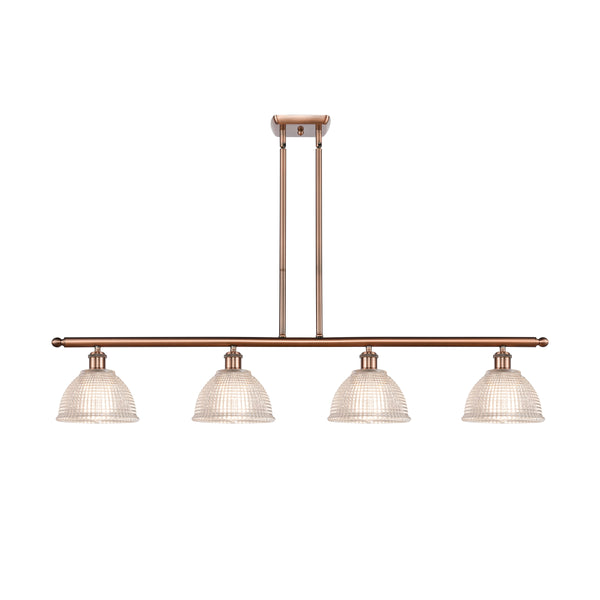 Arietta Island Light shown in the Antique Copper finish with a Clear shade