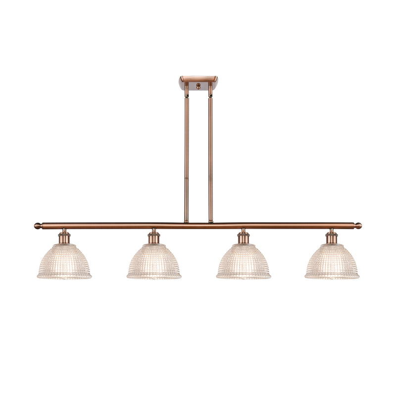 Arietta Island Light shown in the Antique Copper finish with a Clear shade