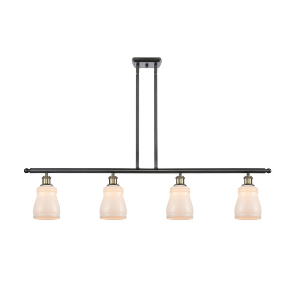 Ellery Island Light shown in the Black Antique Brass finish with a White shade