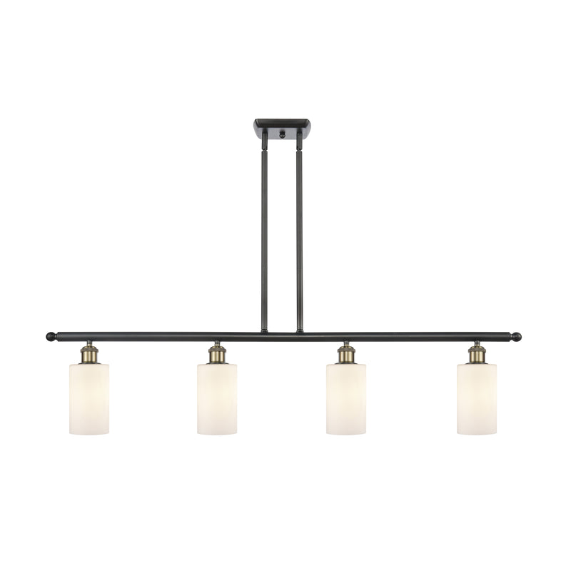 Clymer Island Light shown in the Black Antique Brass finish with a Matte White shade