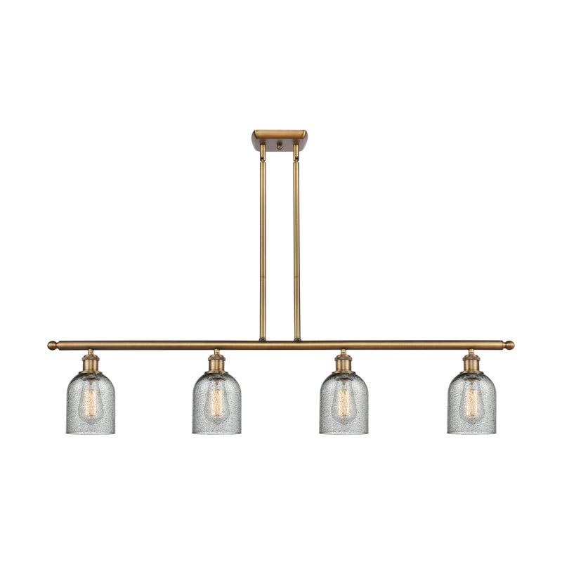 Caledonia Island Light shown in the Brushed Brass finish with a Charcoal shade