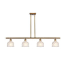 Dayton Island Light shown in the Brushed Brass finish with a White shade