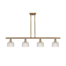 Dayton Island Light shown in the Brushed Brass finish with a Clear shade