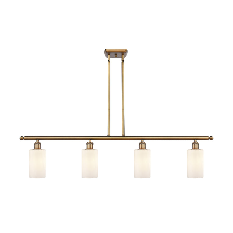 Clymer Island Light shown in the Brushed Brass finish with a Matte White shade