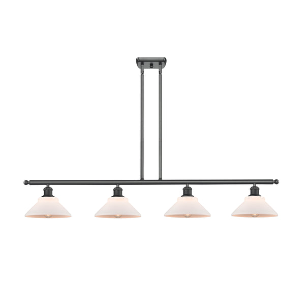 Orwell Island Light shown in the Matte Black finish with a Matte White shade