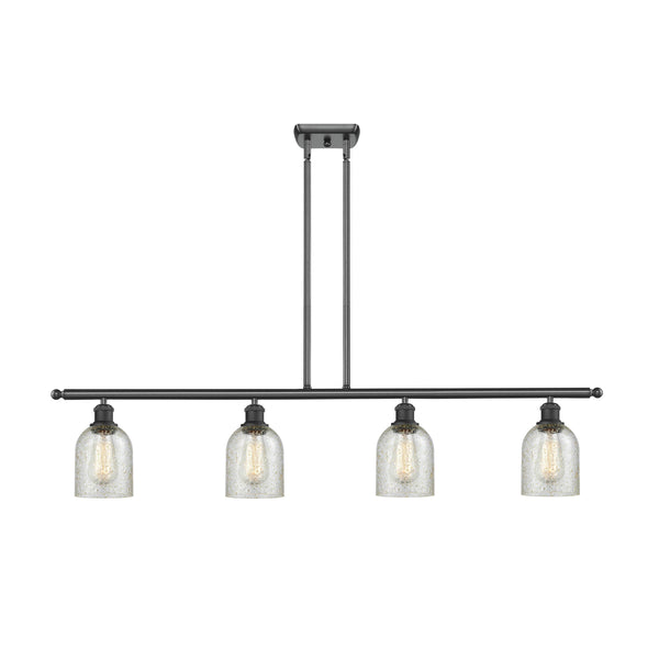 Caledonia Island Light shown in the Matte Black finish with a Mica shade