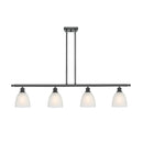 Castile Island Light shown in the Matte Black finish with a White shade