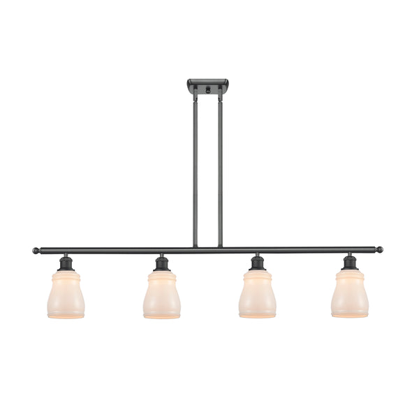 Ellery Island Light shown in the Matte Black finish with a White shade