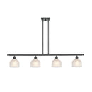 Dayton Island Light shown in the Matte Black finish with a White shade