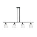 Brookfield Island Light shown in the Matte Black finish with a Clear shade